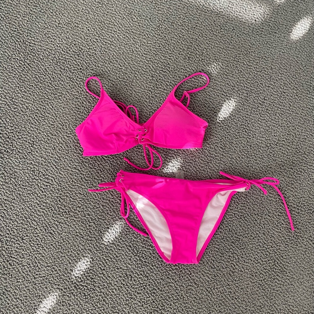 hot pink bikini